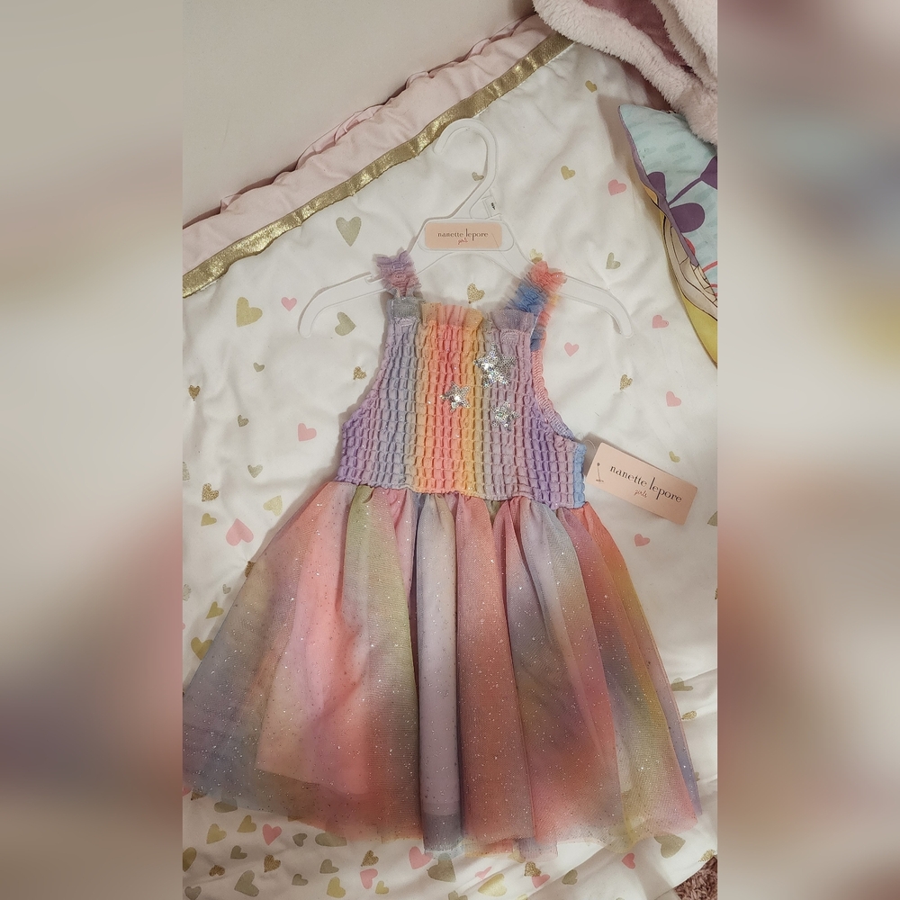 Nanette Lepore Girl Sparkly Dress Size 2T NWT